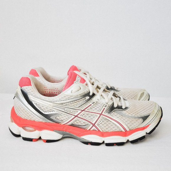 Asics Gel-Cumulus 14 Pink & Silver Sneakers - Picture 8 of 12